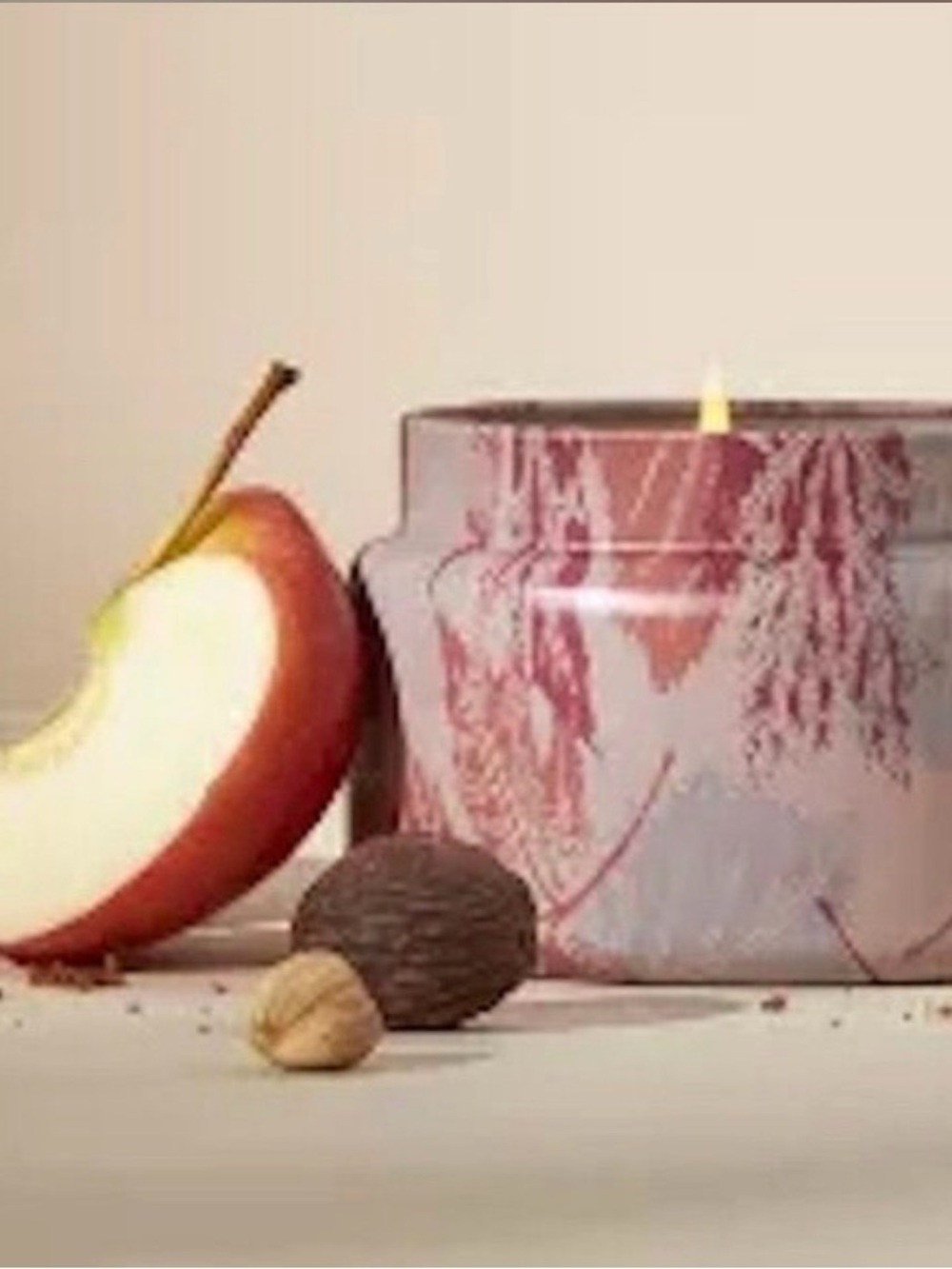 Anthropologie Capri Blue Marbled Scented Jar Candle - Pink